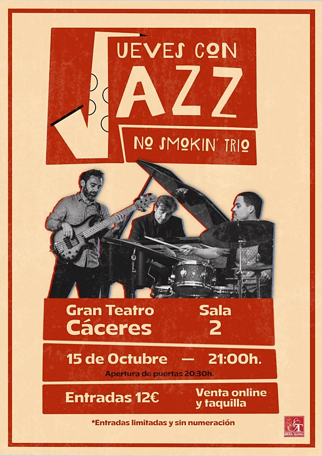 Recreación ilustrativa: Jueves con Jazz: No Smoking’ Trío