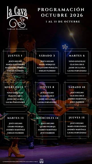 Recreación ilustrativa: Flamenco en directo en la Taberna La Cava