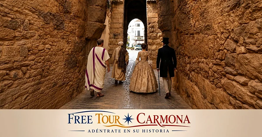 Recreación ilustrativa: Free tour de Carmona con el profesor local Lorenzo Domínguez