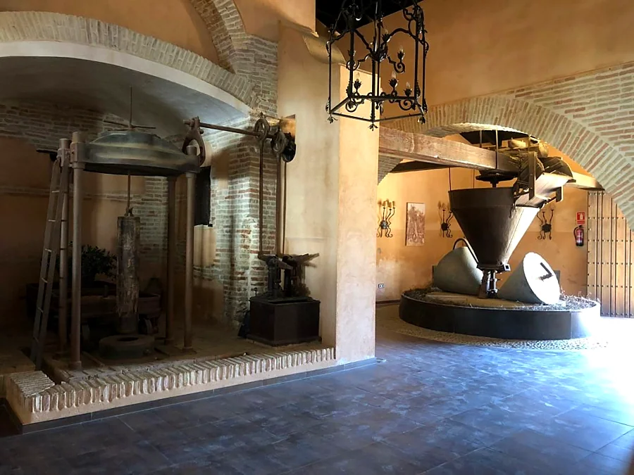 Recreación ilustrativa: Cata de aceite en una antigua hacienda olivarera