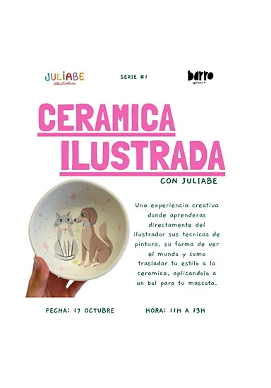 Recreación ilustrativa: Cerámica ilustrada: pinta un cuenco para tu mascota