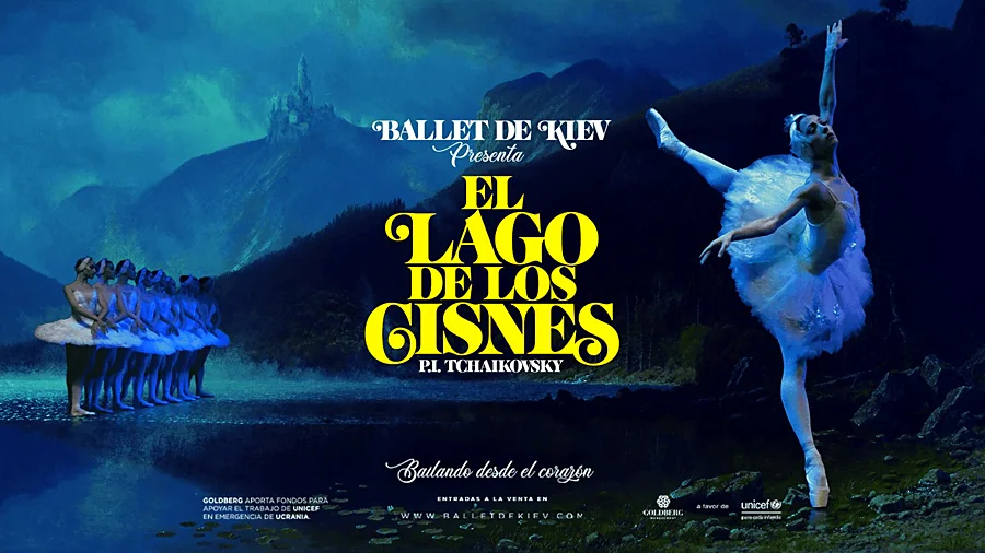 Recreación ilustrativa: El lago de los cisnes, por el Ballet de Kiev