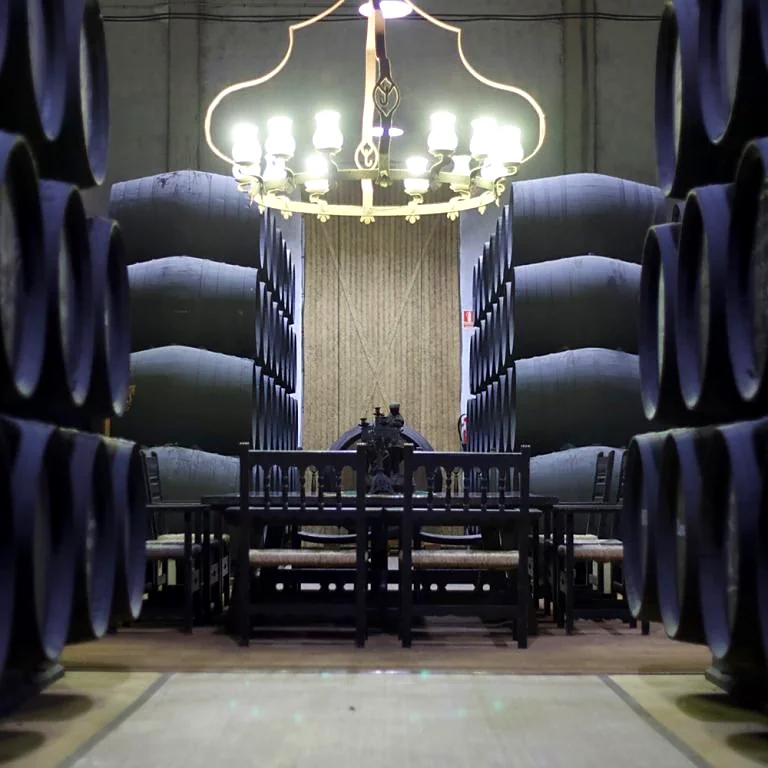 Recreación ilustrativa: Valdespino: bodega, guadarnés, carruajes y arte
