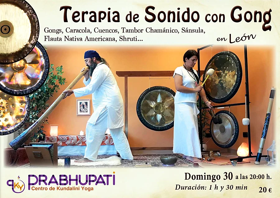 Recreación ilustrativa: Sesión de terapia de sonido con gongs