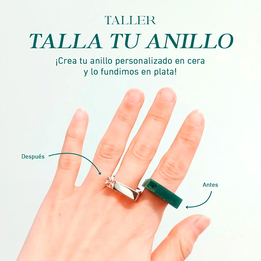 Recreación ilustrativa: Talla tu propio anillo en cera para fundirlo en plata