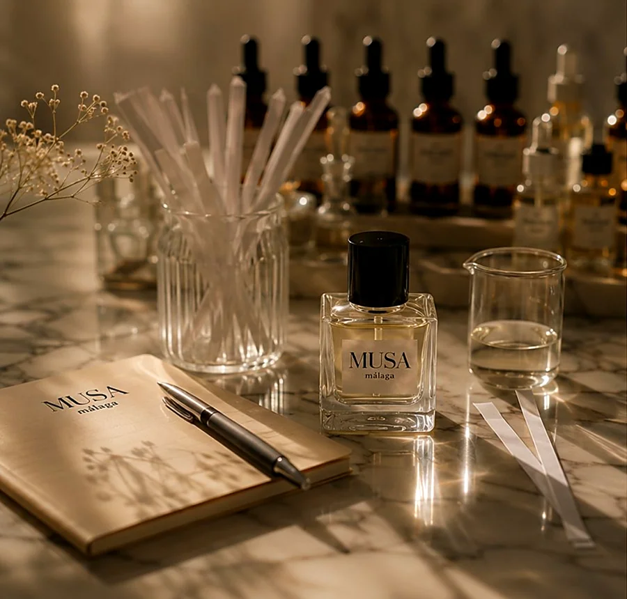 Recreación ilustrativa: Compón una fragancia y llévate tu perfume