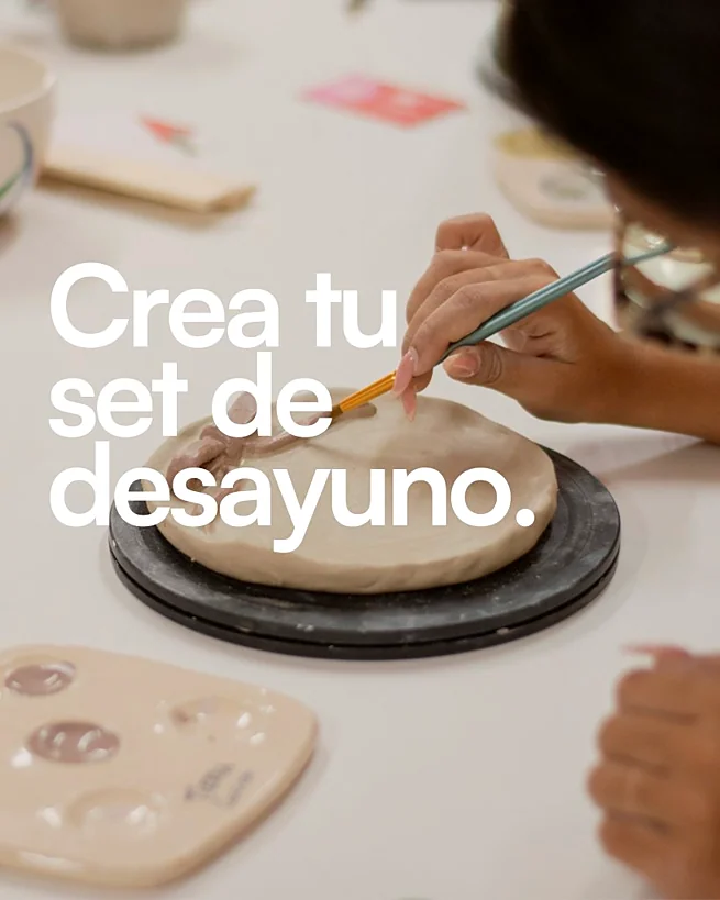 Recreación ilustrativa: Crea un set de desayuno de cerámica