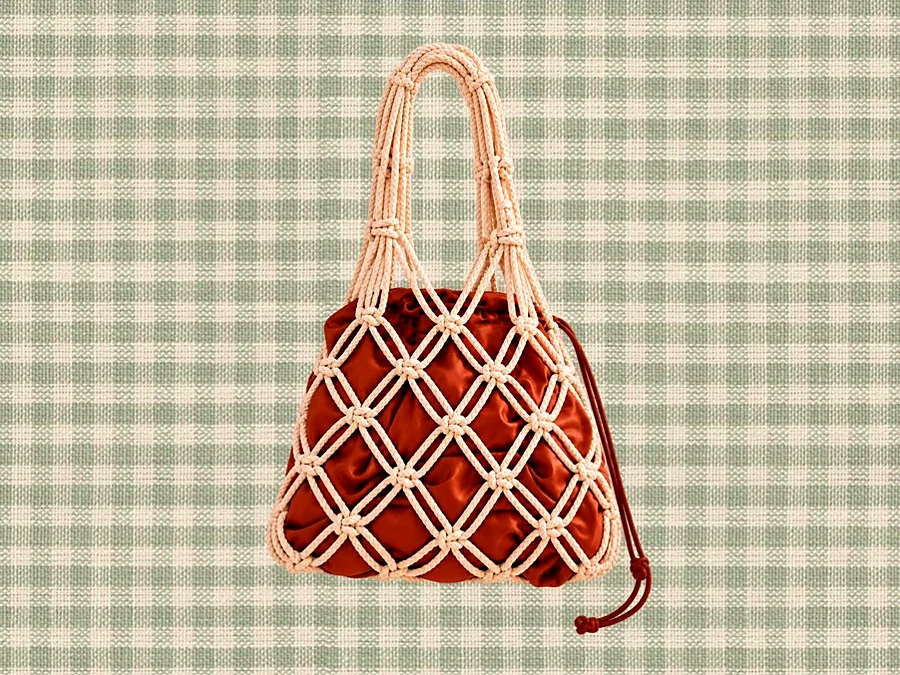 Recreación ilustrativa: Teje un bolso de macramé a mano