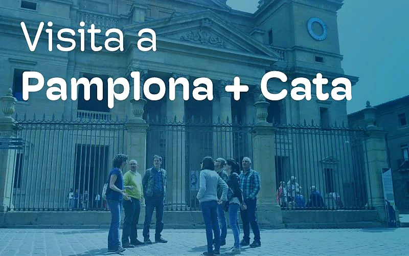 Recreación ilustrativa: Casco histórico de Pamplona con cata de vinos y productos navarros