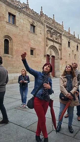 Recreación ilustrativa: Salamanca en rutas temáticas: pequeñas iglesias y familia Fonseca