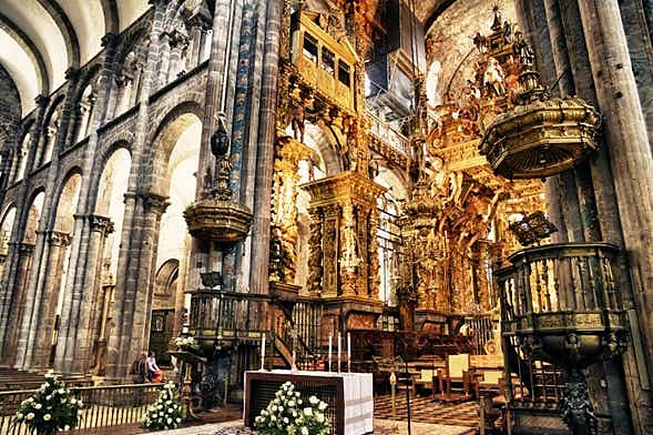 Recreación ilustrativa: Catedral de Santiago y Museo Catedralicio