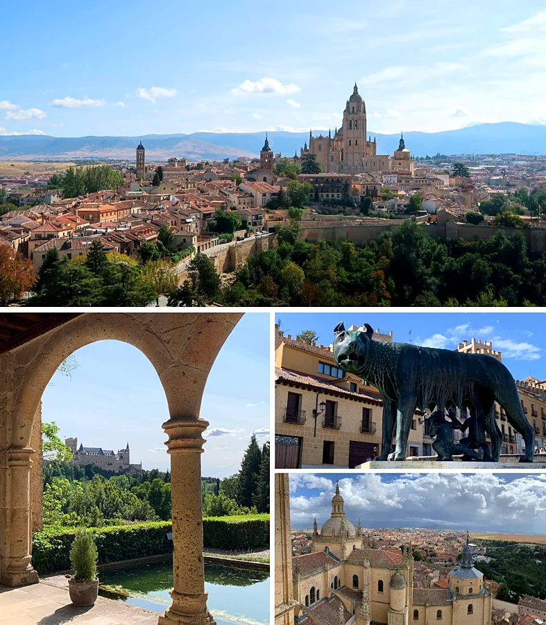 Recreación ilustrativa: Segovia monumental, del Acueducto al Alcázar