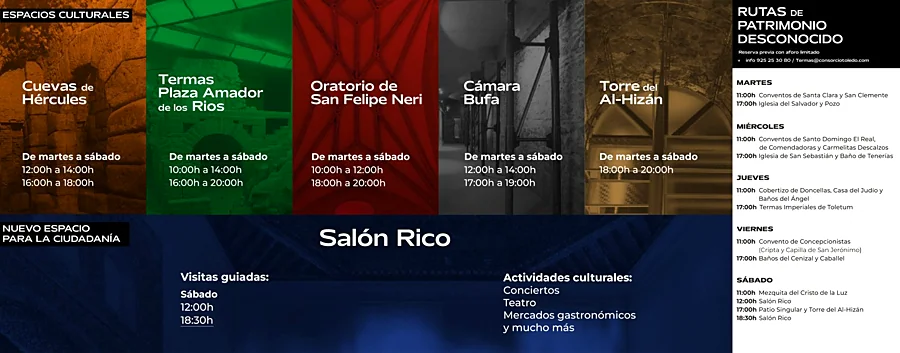 Recreación ilustrativa: Rutas de Patrimonio Desconocido por espacios recuperados de Toledo