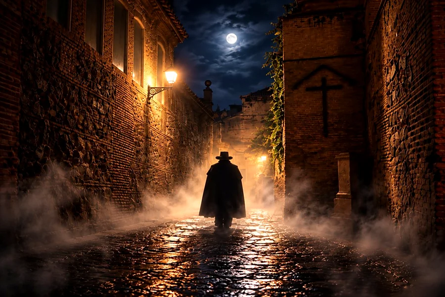 Recreación ilustrativa: El Exorcista de Toledo: ruta-espectáculo de Halloween