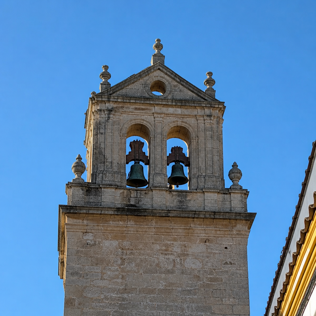 Cuerpo de campanas de la torre de Santa Marina.