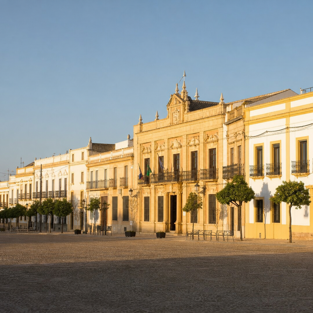 Edificios aledaños del Palacio Ducal de Fernán Núñez en la Plaza de Armas