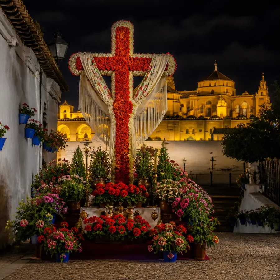 Recreación ilustrativa: Cruces de Mayo