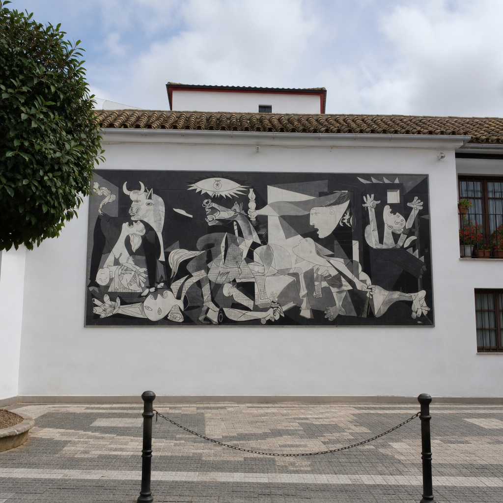 Mural del Guernica en Fuente Carreteros: audioguía y qué ver