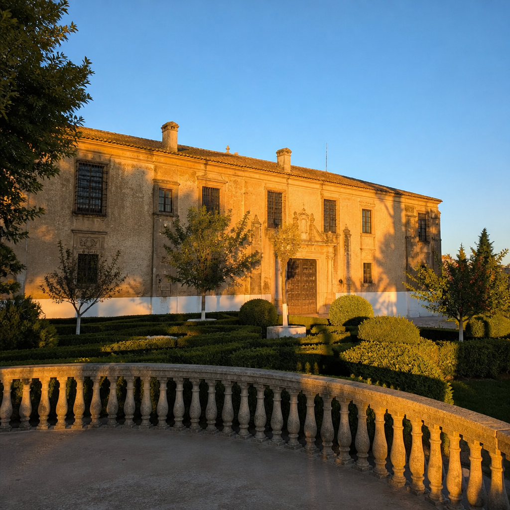 Rotonda-mirador y jardín de la Casa Cardona en Fuente Obejuna