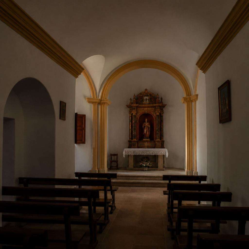 Capilla mayor de la Ermita de San Sebastián en Fuente Obejuna