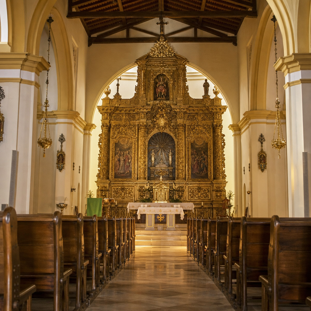Retablo mayor de la Iglesia Parroquial de Nuestra Señora de Gracia en Guadalcázar