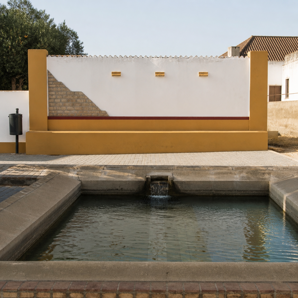 Pilar de Arriba (Lavadero) y Pilar de Abajo (Abrevadero) en Guadalcázar