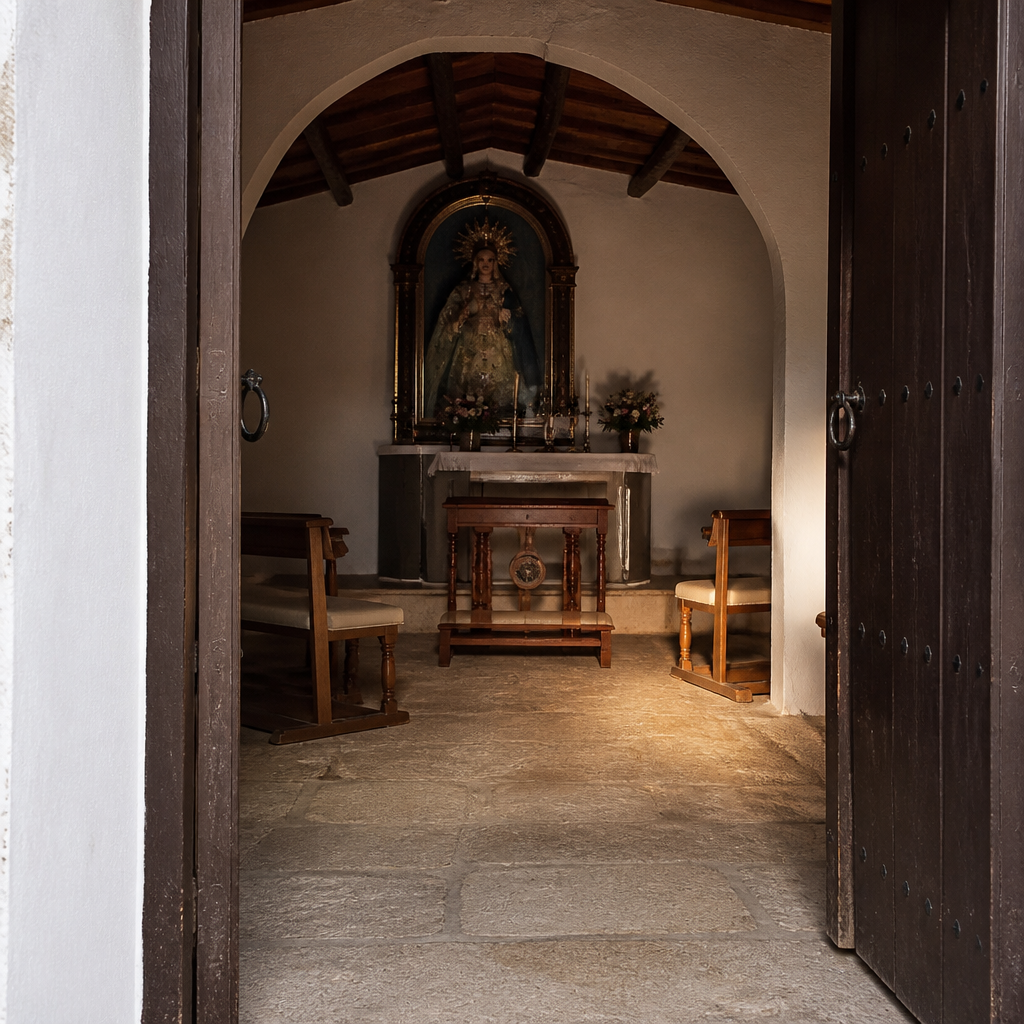 Interior de la Ermita de la Virgen del Castillo, Hinojosa del Duque turismo