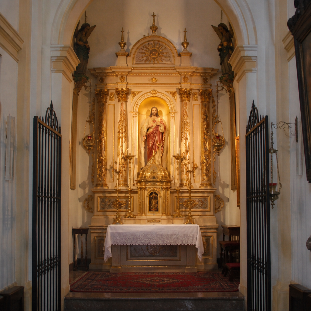El Sagrario y el taller de Félix Granda · Iglesia Parroquial de San Juan Bautista