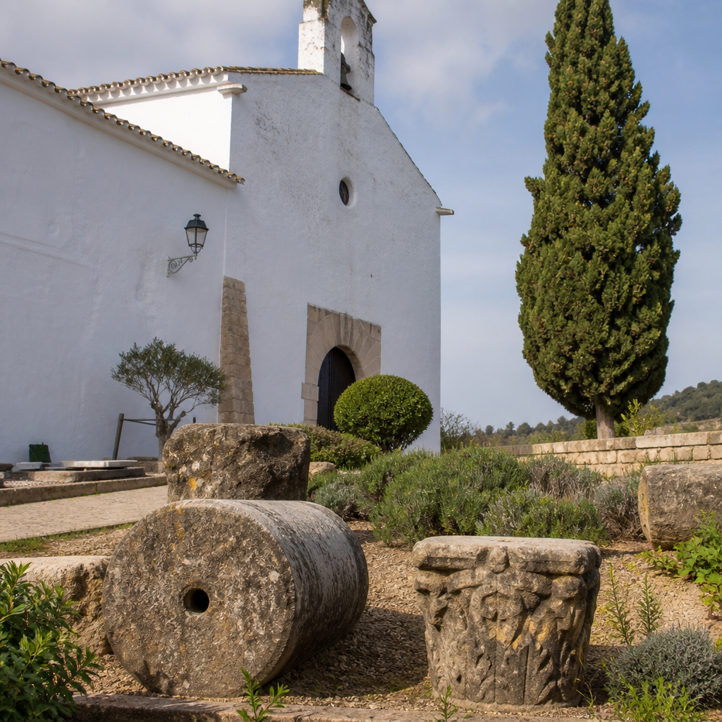 Restos de la antigua parroquia en el Parque Arqueológico Furnuyûlush de Hornachuelos