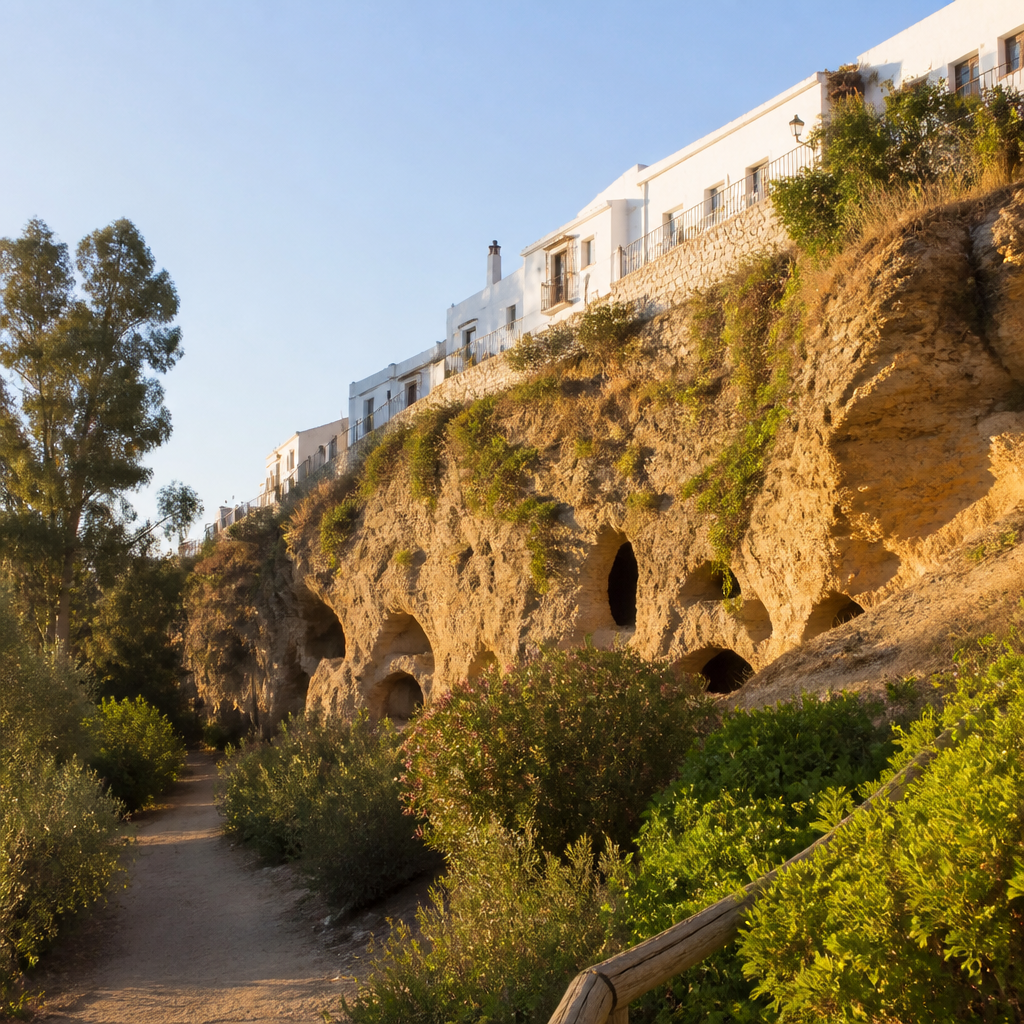 El barranco de las veinte cuevas · Fuente del Caño de Hierro