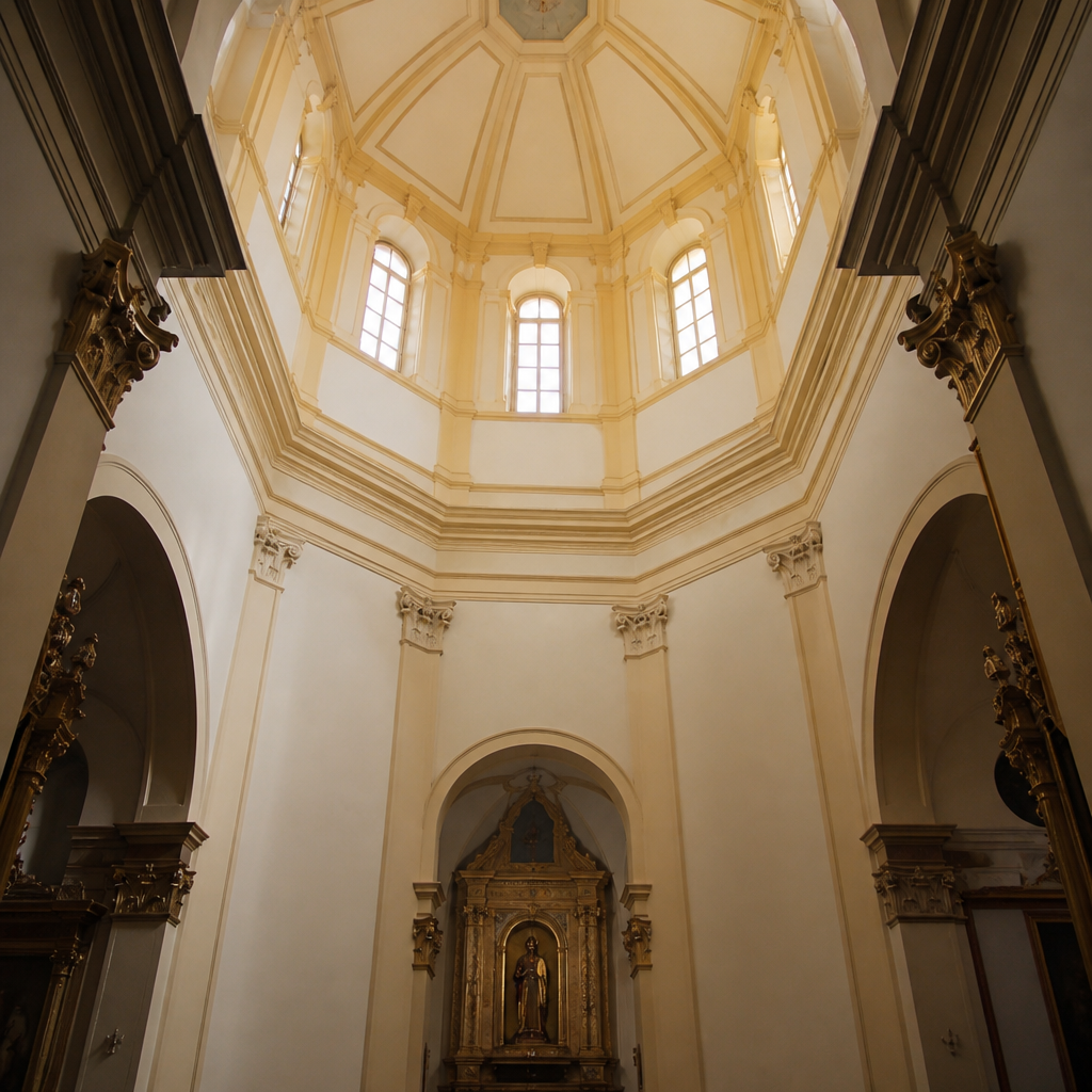 Cúpula de la capilla de Nuestra Señora de los Ángeles en Hornachuelos