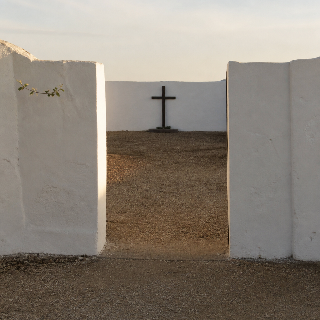 Patio de la Cruz en el Cementerio de La Carlota