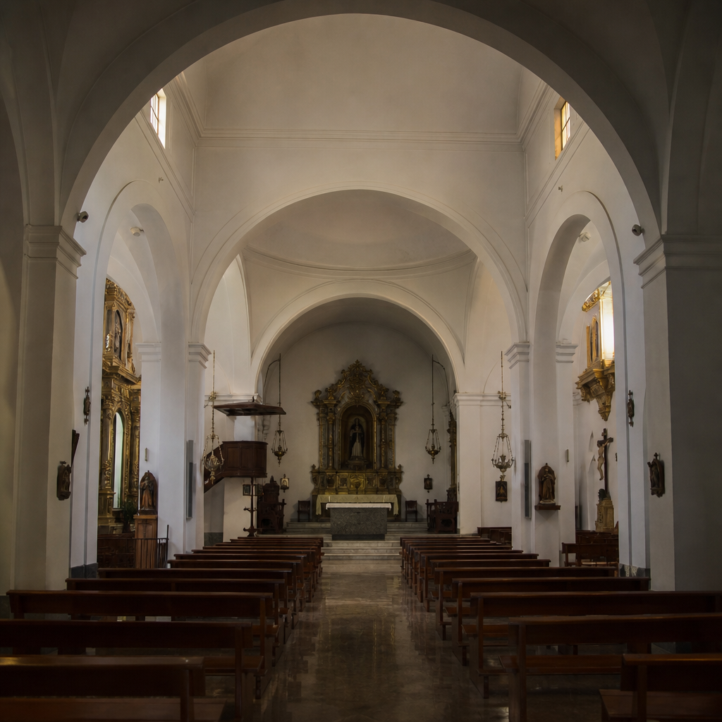 Nave y crucero de la Iglesia de San Pedro de Alcántara en La Victoria