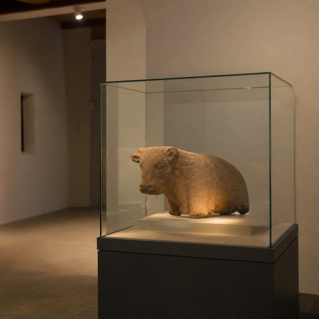 Toro de Riaza en el Museo Arqueológico de Córdoba, relacionado con la Piedra del Trueno