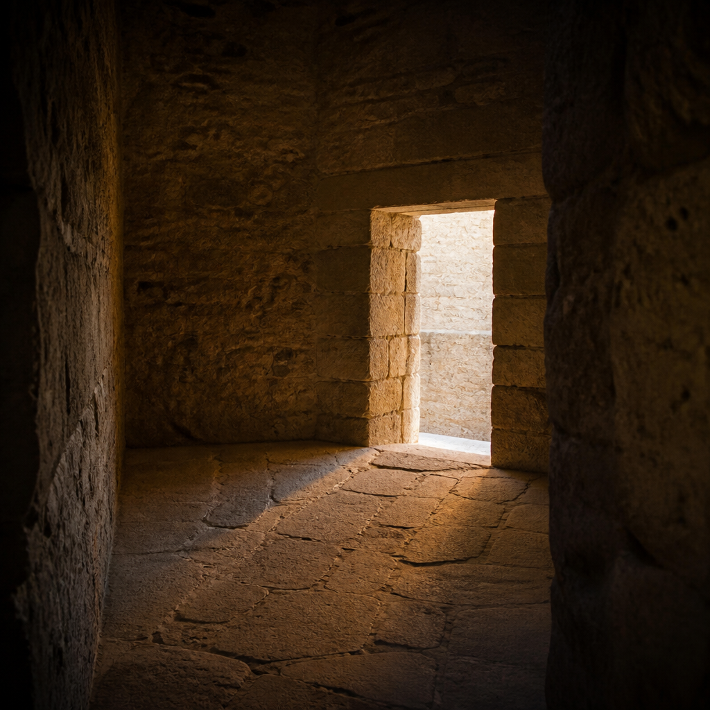 Evocación del cuarto de las mazmorras del Castillo del Moral en Lucena