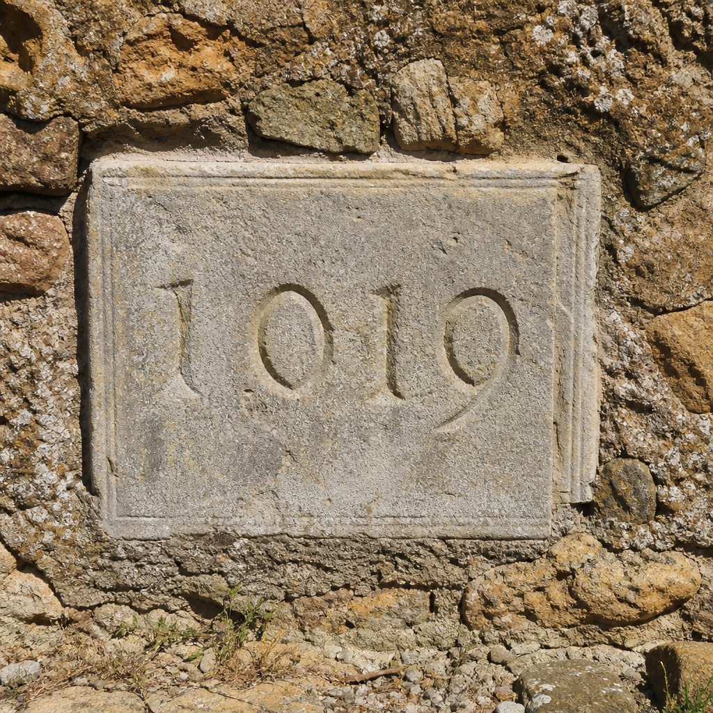 Una lápida de mil diecinueve · Castillo de Luque