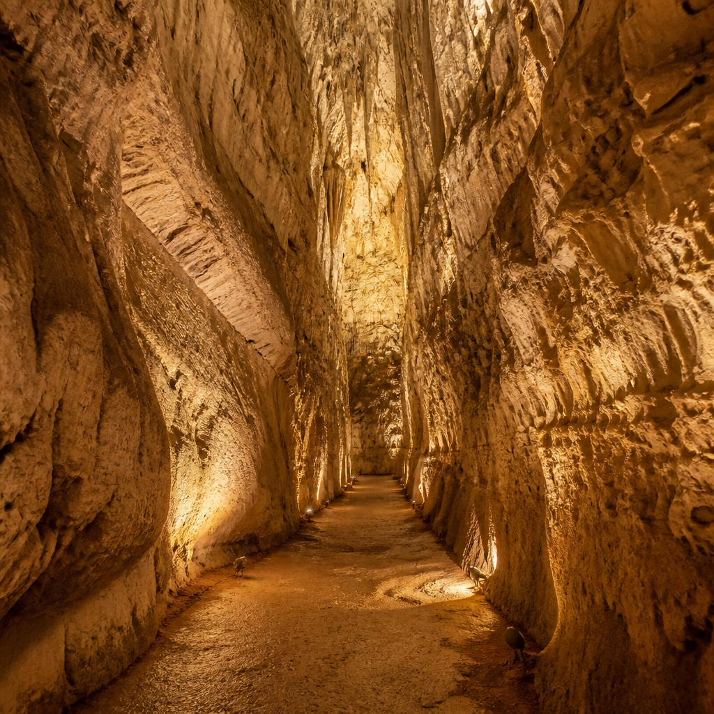 Galería de paso de la Cueva de la Encantada en Luque