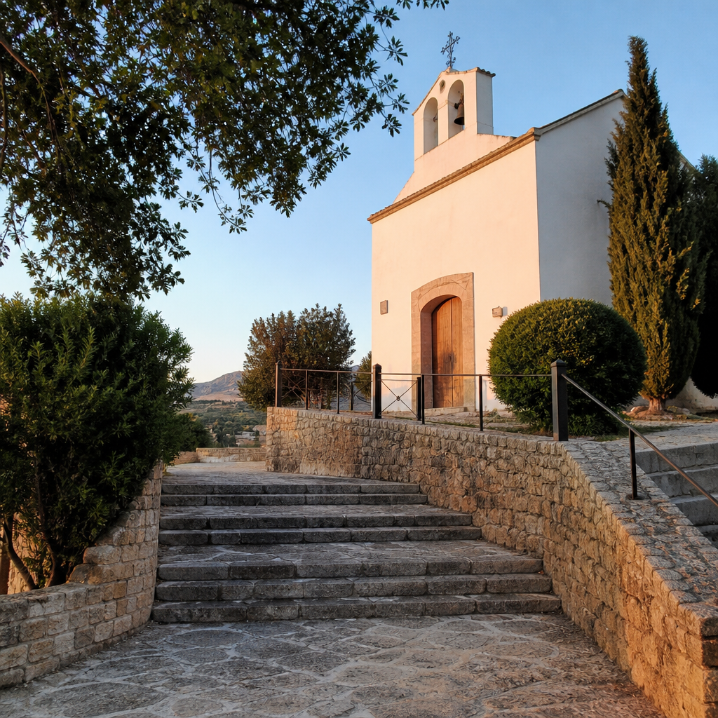 Escalera de acceso de la Ermita de San Bartolomé en Luque, Córdoba