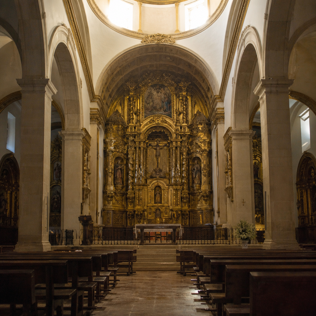Presbiterio y retablo mayor de la Iglesia Conventual de Nuestra Señora de Gracia, qué ver en Luque