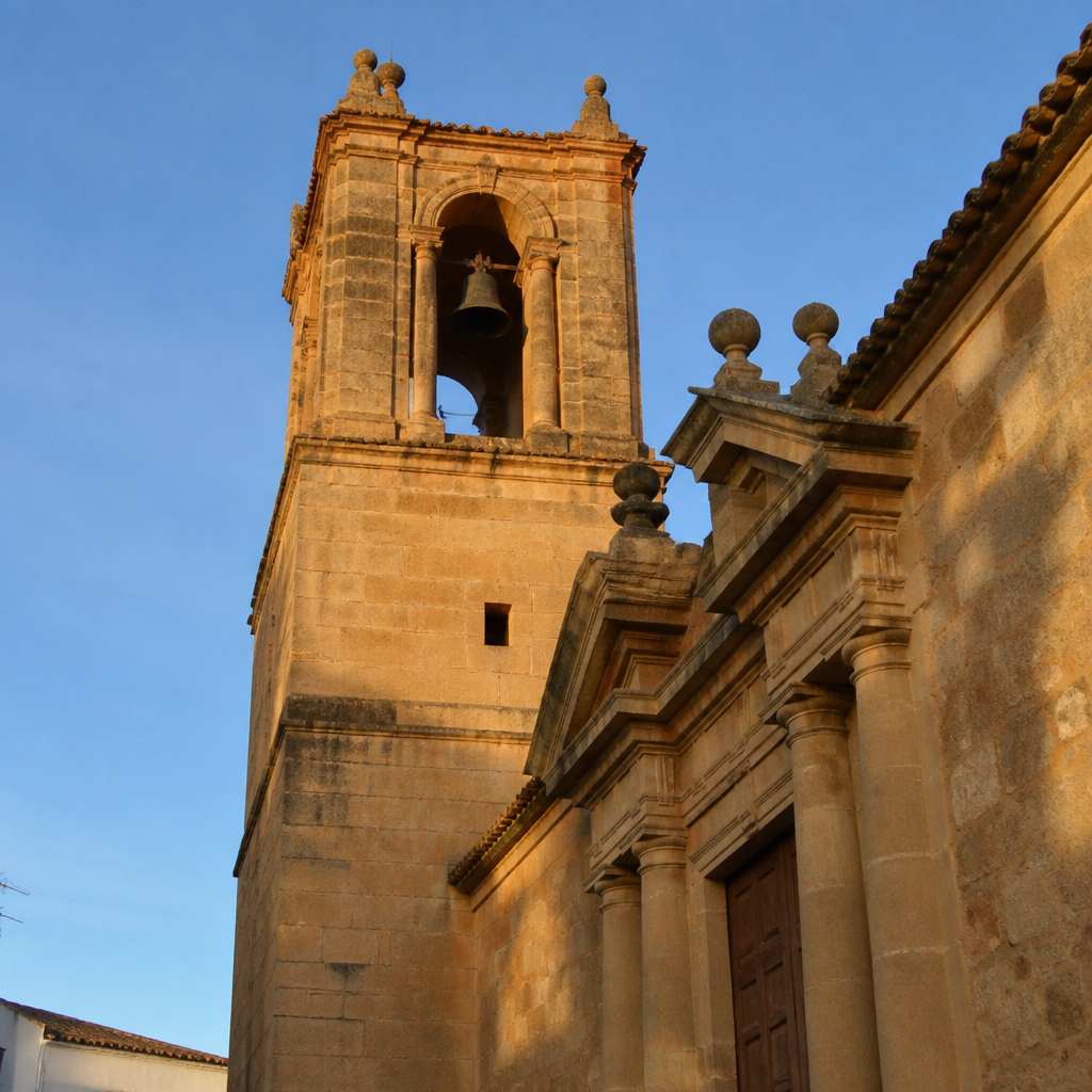 Torre y portada lateral de la iglesia de la Asunción, qué ver en Luque