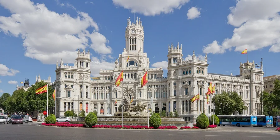 Fuente de Cibeles y plaza de Cibeles
