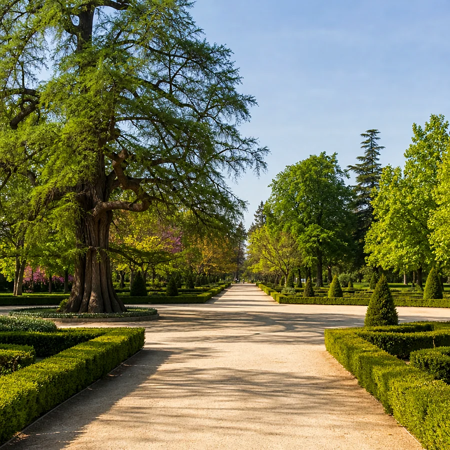 Recreación ilustrativa: Parque del Buen Retiro