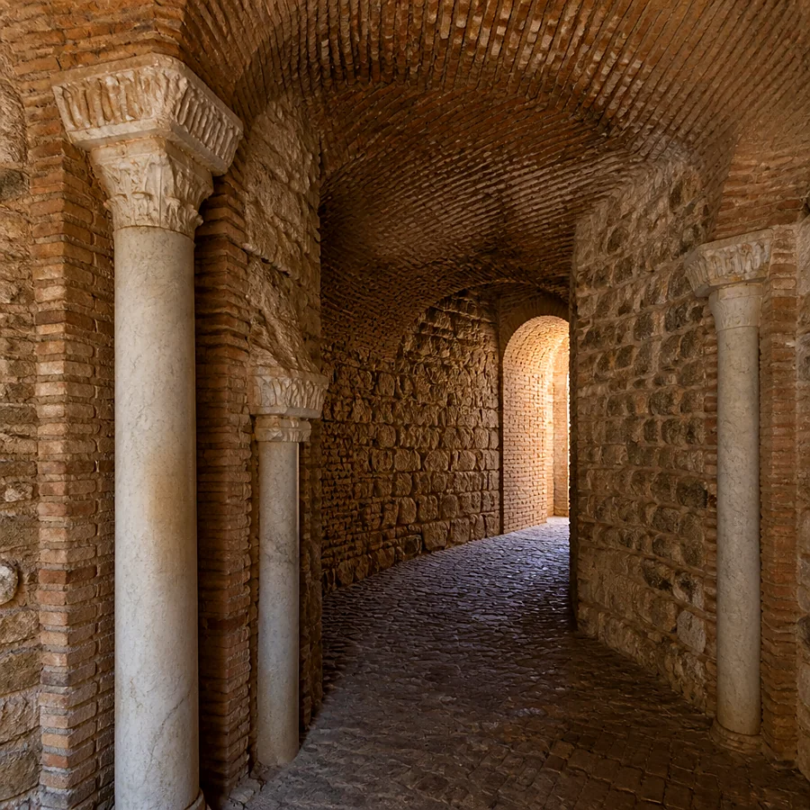 Recreación ilustrativa: Alcazaba de Málaga