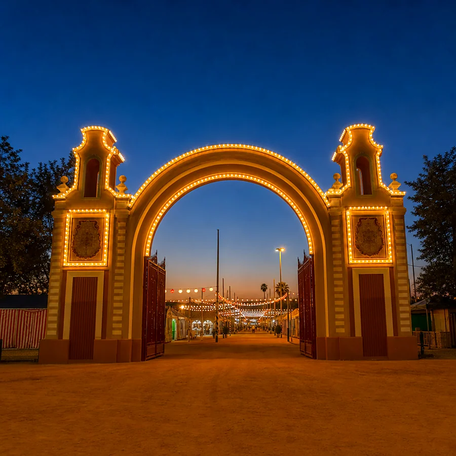 Recreación ilustrativa: Feria de Septiembre de Mérida
