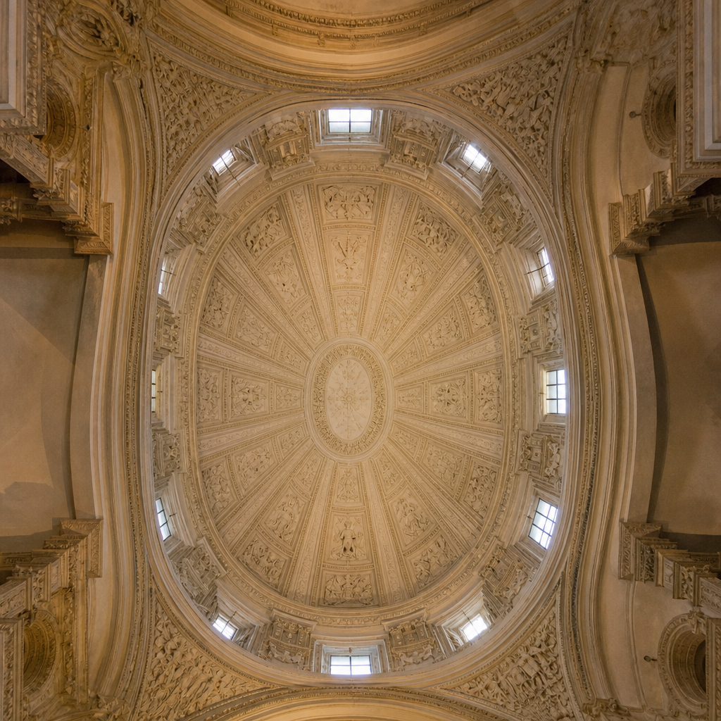 Bóveda del crucero renacentista en el centro de la Mezquita-Catedral de Córdoba