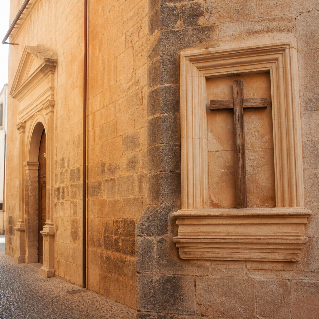 Cruz de madera de la iglesia Madre de Dios, qué ver en Montalbán de Córdoba