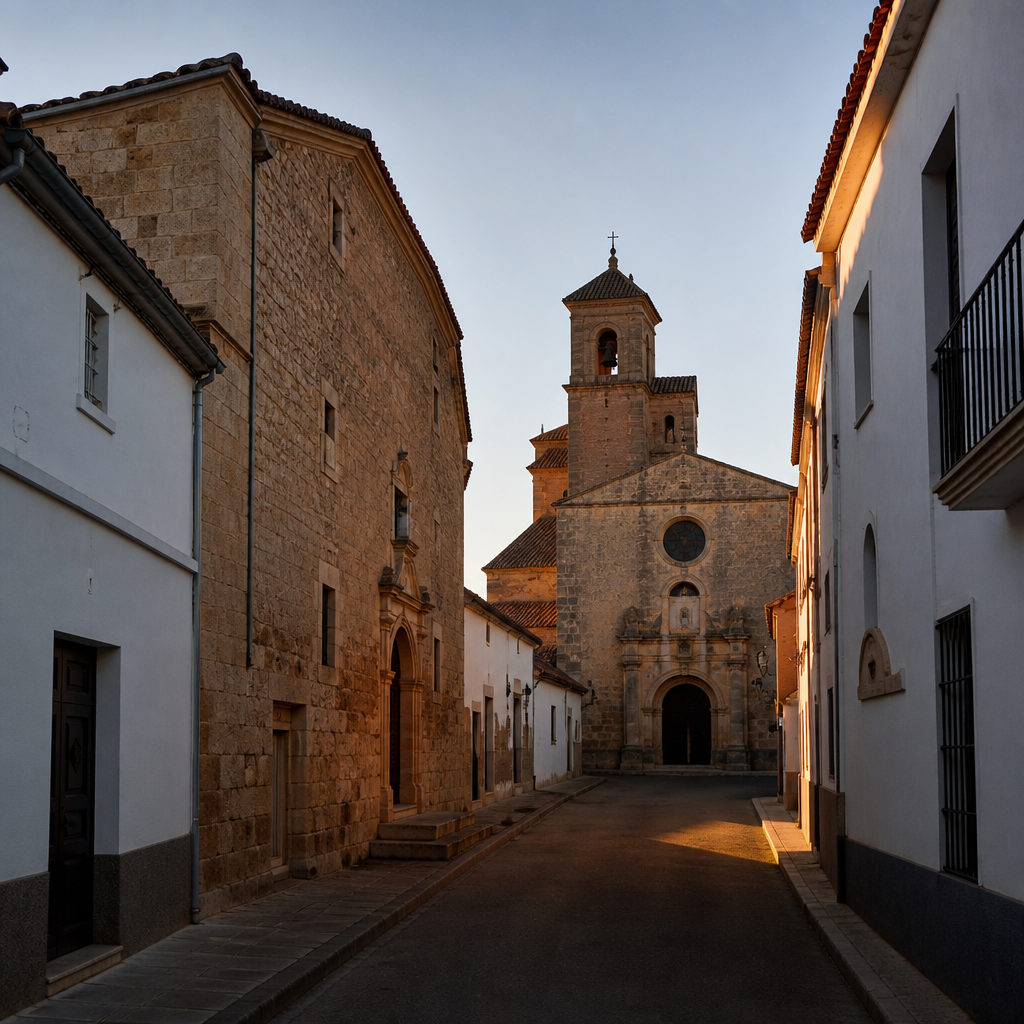 Calle Iglesia de Montalbán de Córdoba junto a la parroquia, cerca del edificio de La Tercia