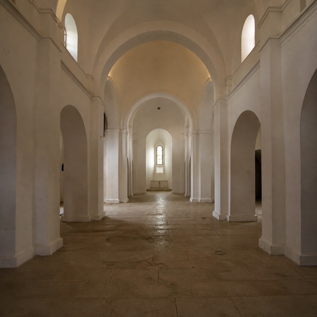 Naves interiores de la Ermita de la Madre de Dios en Montalbán de Córdoba