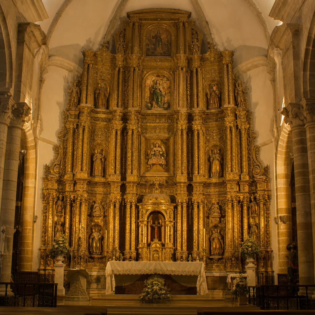 Retablo mayor de la Ermita de la Madre de Dios en Montalbán de Córdoba