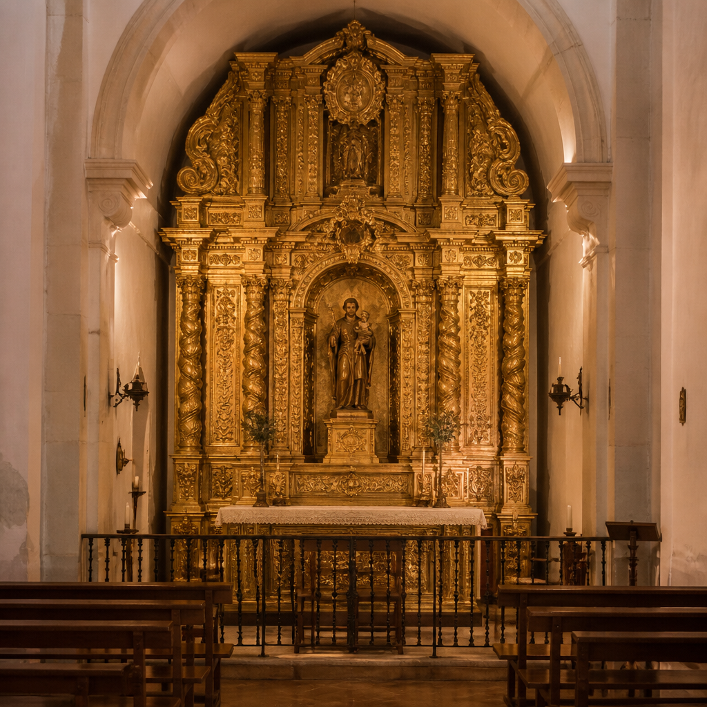Retablo rococó de la Ermita de San José en Montemayor